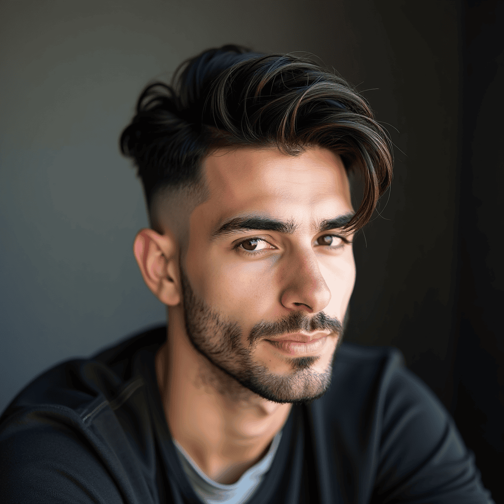 Side-Swept Scissor Cut With Full Sides