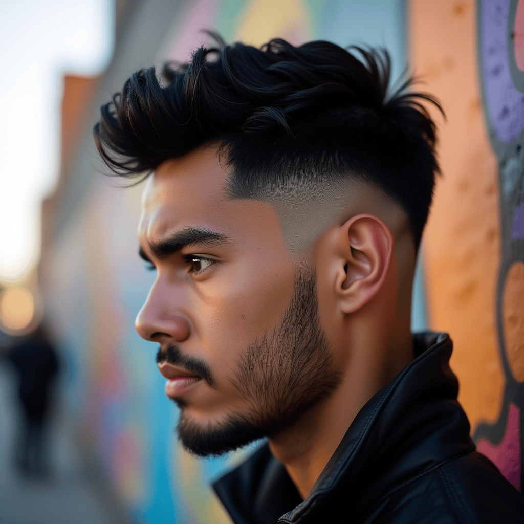 High Fade With a Short Textured Crop