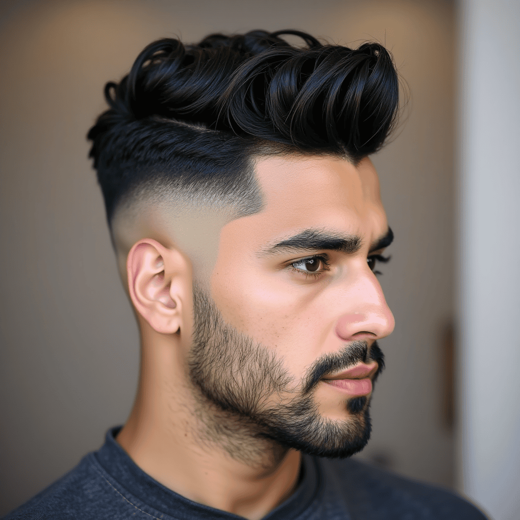  Shoulder-Length Waves With a Middle Part