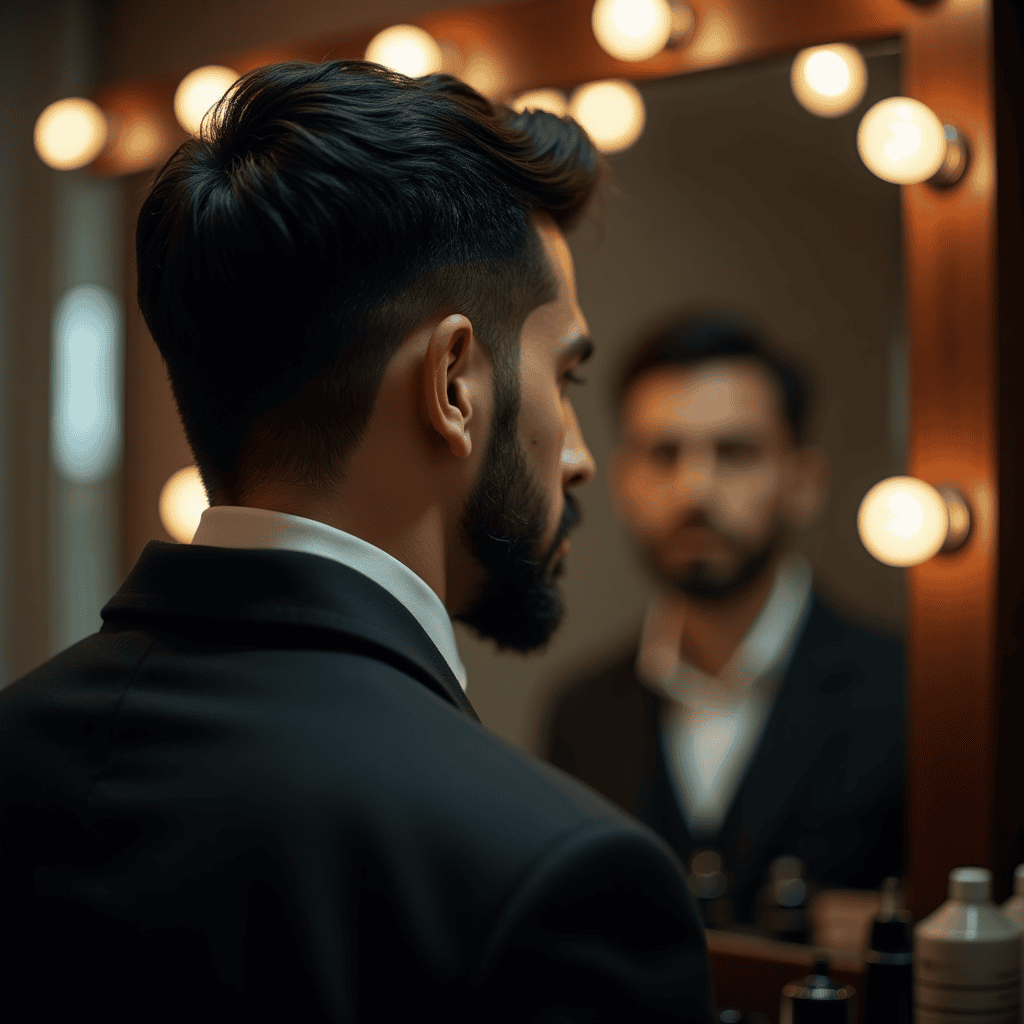Skin Fade With a Natural Hard Part