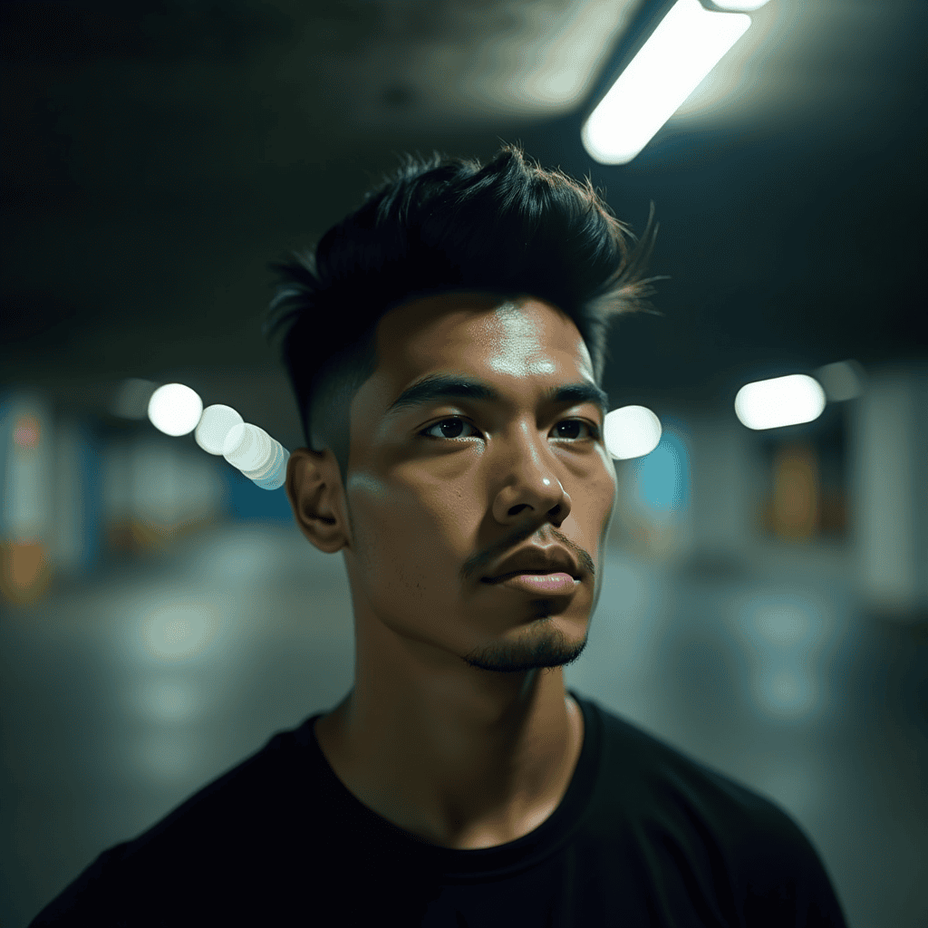 Faux Hawk With a Burst Fade