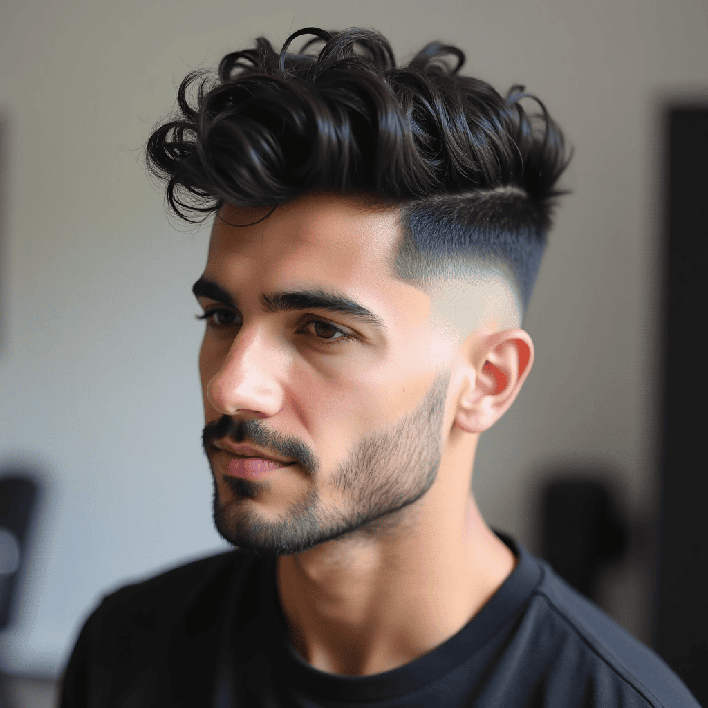 Short Side-Parted Warrior Cut