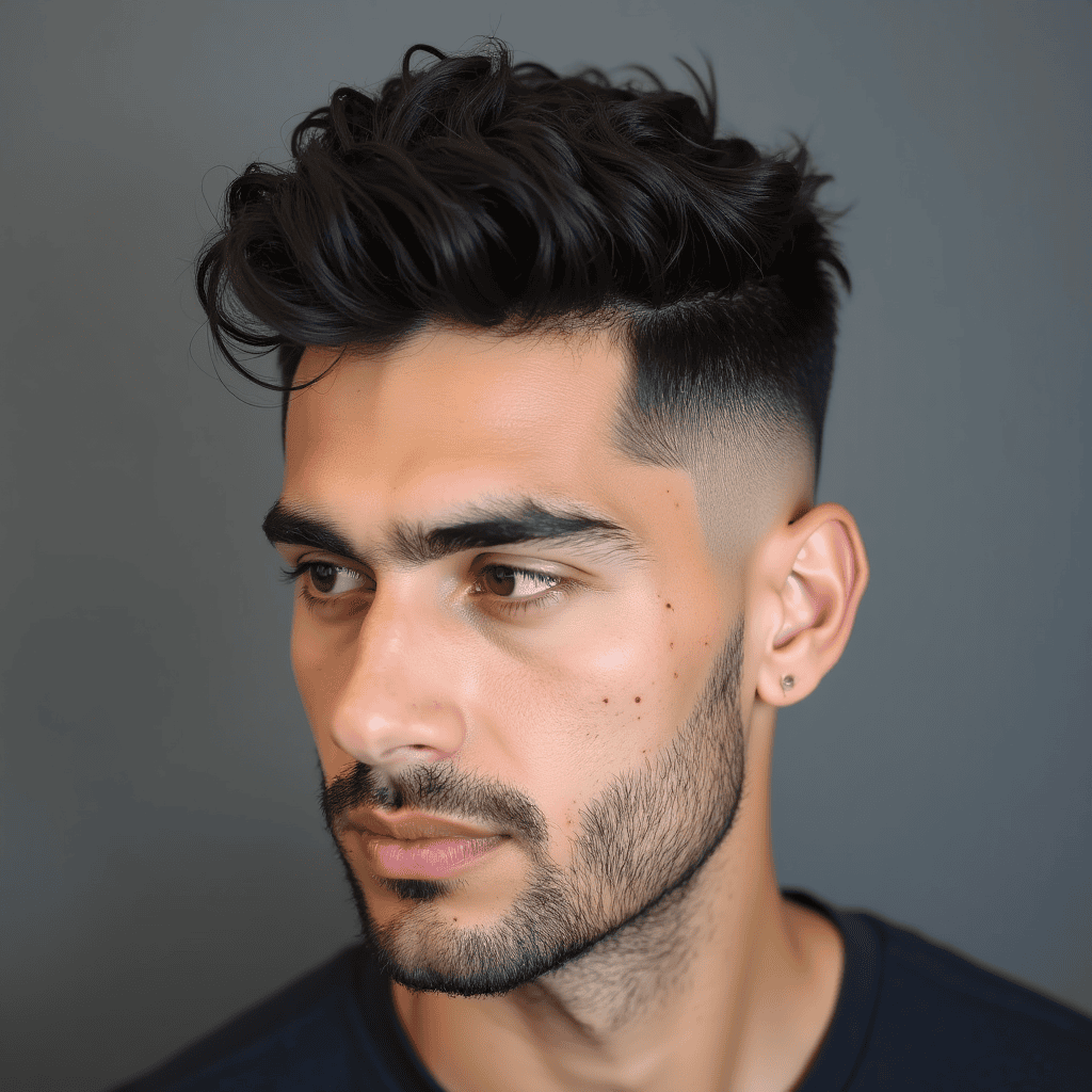 Short Side-Parted Warrior Cut