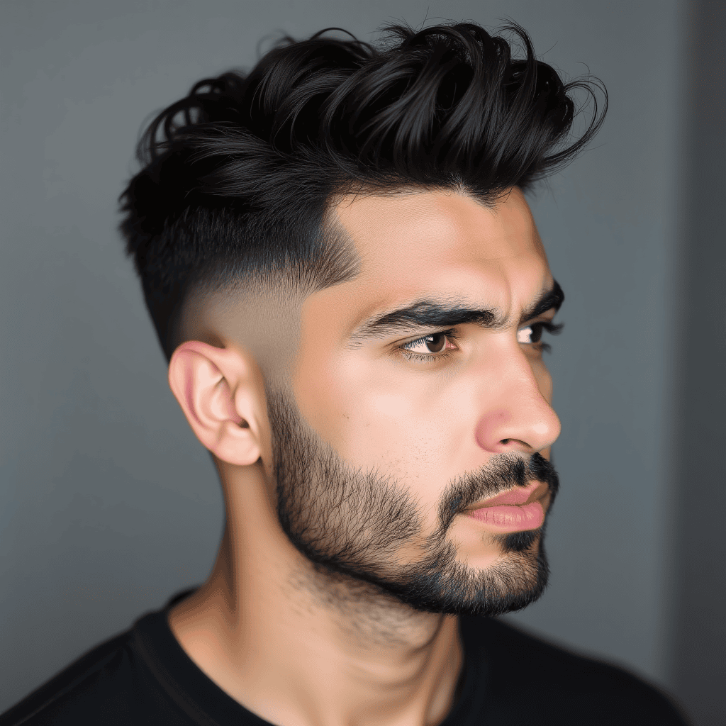  Buzzed Sides With a Compact Top Knot