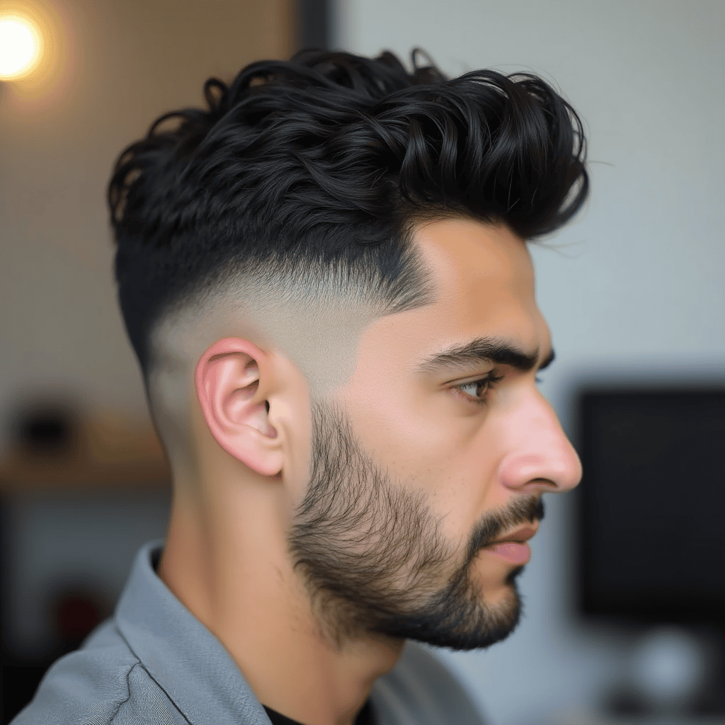Fully Shaved Sides With a Long Braided Top