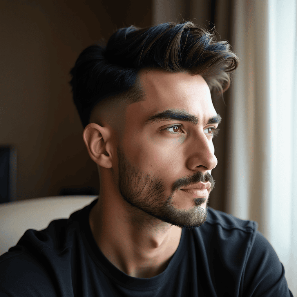 Loose Comb-Back with Natural Sides