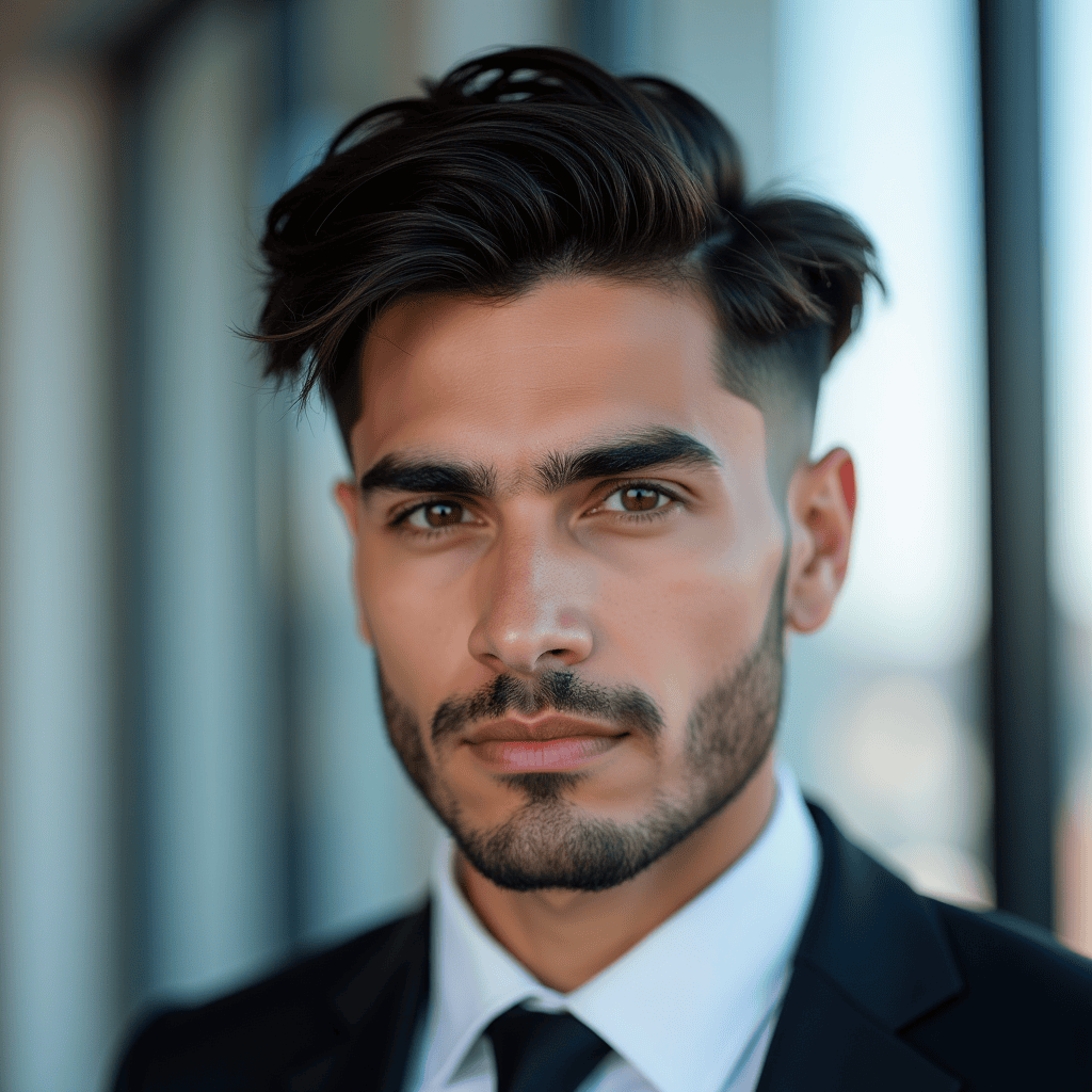 Skin Fade with a Short Side Part