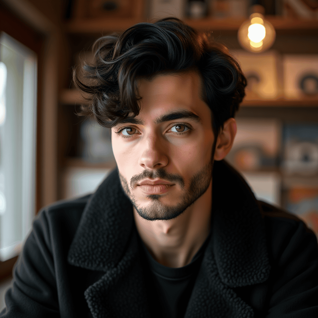 Modern Shag with Tapered Sideburns