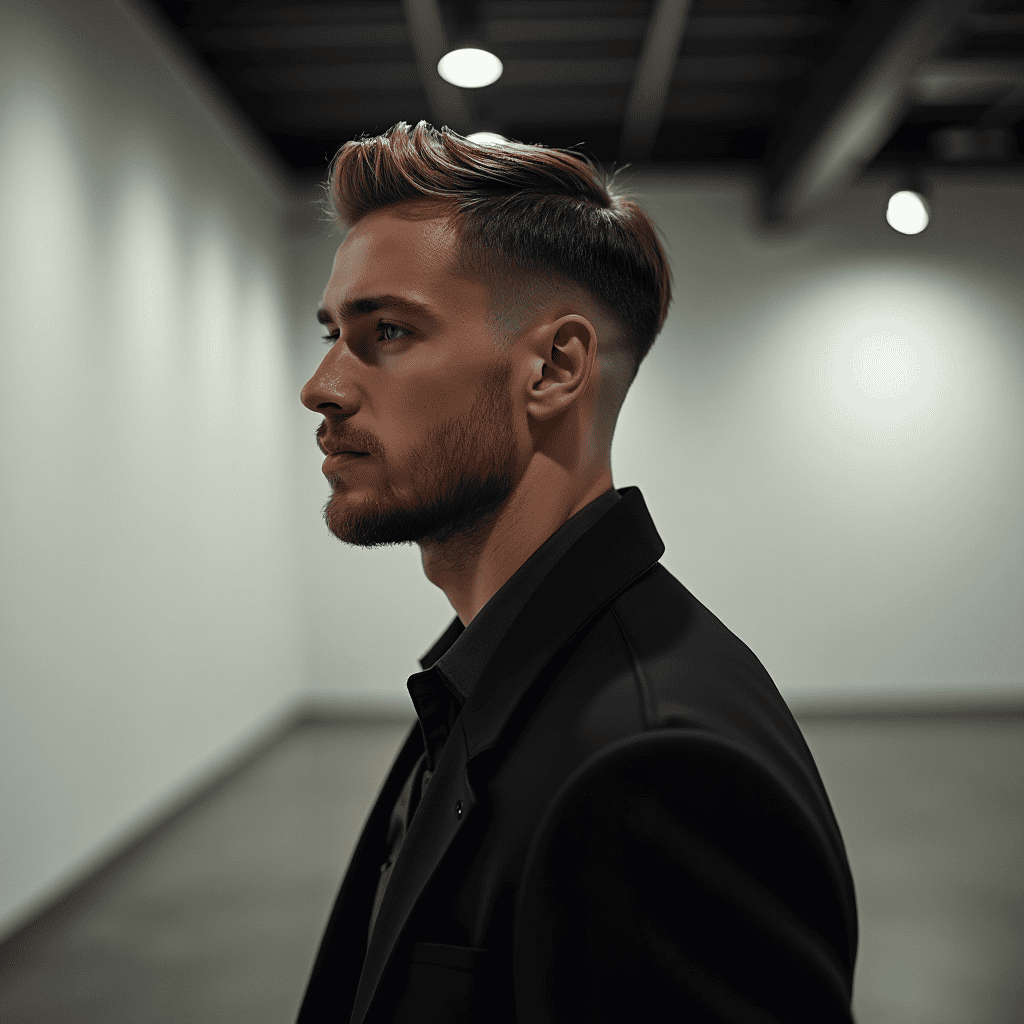 Clean Comb-Back With Shadowed Sides