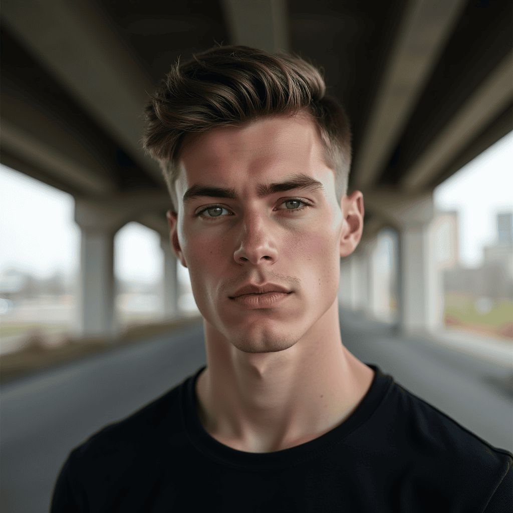 Sharp French Crop With a High Fade