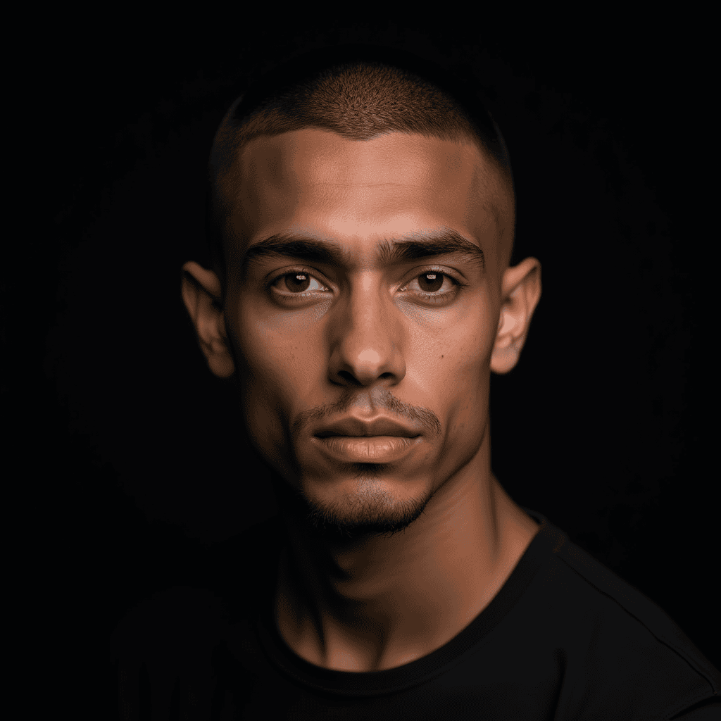 Buzz Cut With a Crisp Line-Up