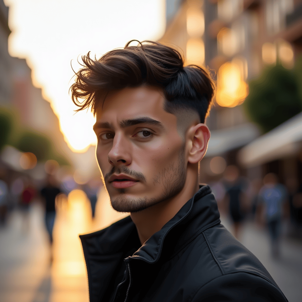 Buzz Cut With a Crisp Line-Up