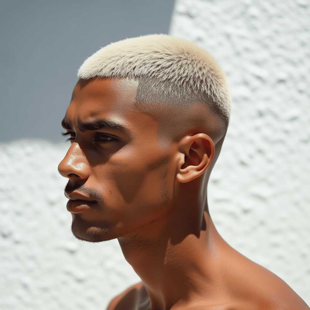 Nevou Buzz Cut With a Low Fade