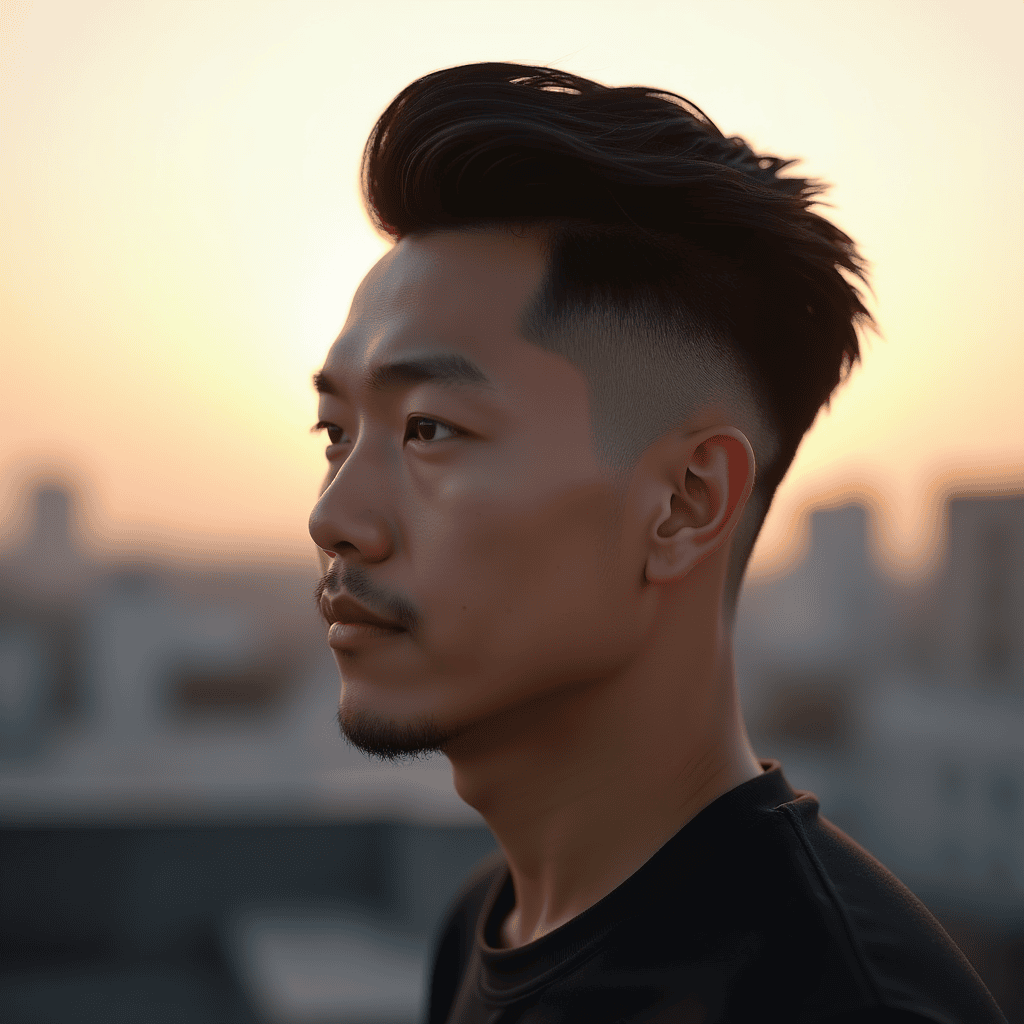 Brushed-Back Medium Taper