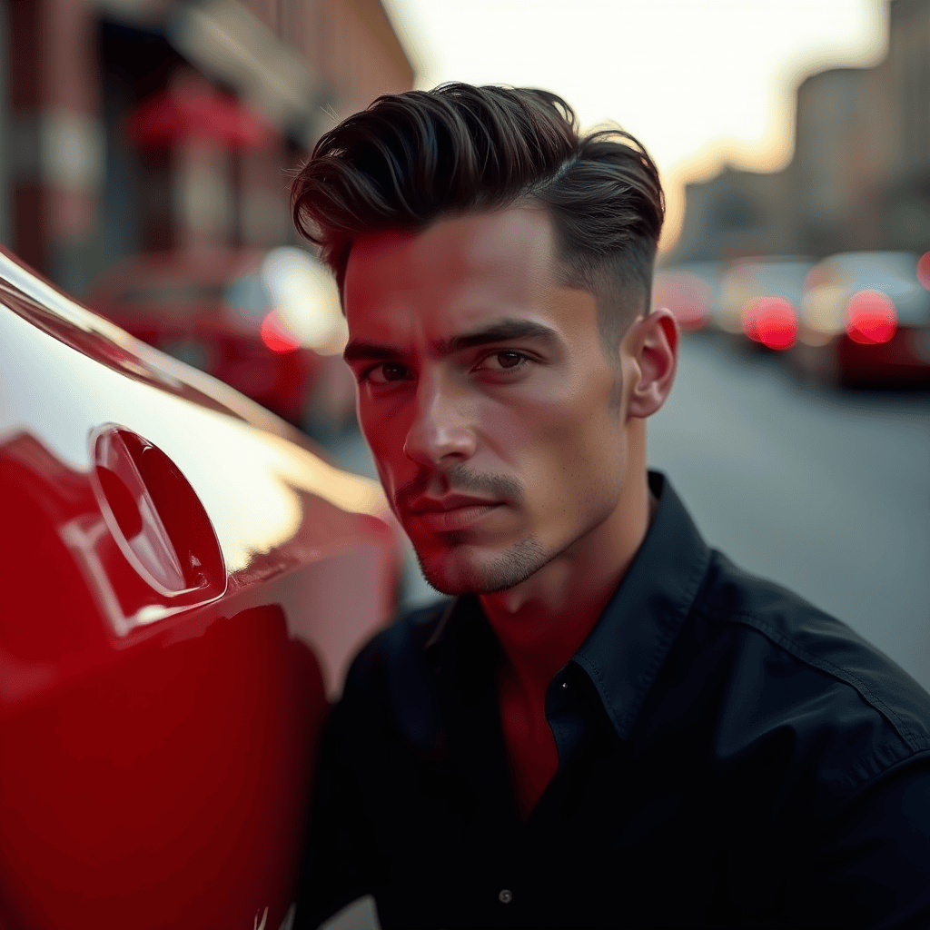 Ferrari-Inspired Swept Quiff