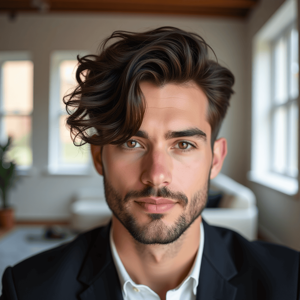 Loose Side-Swept Undercut