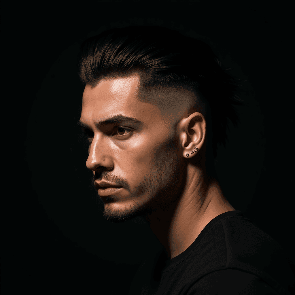 Disconnected Slick-Back Undercut