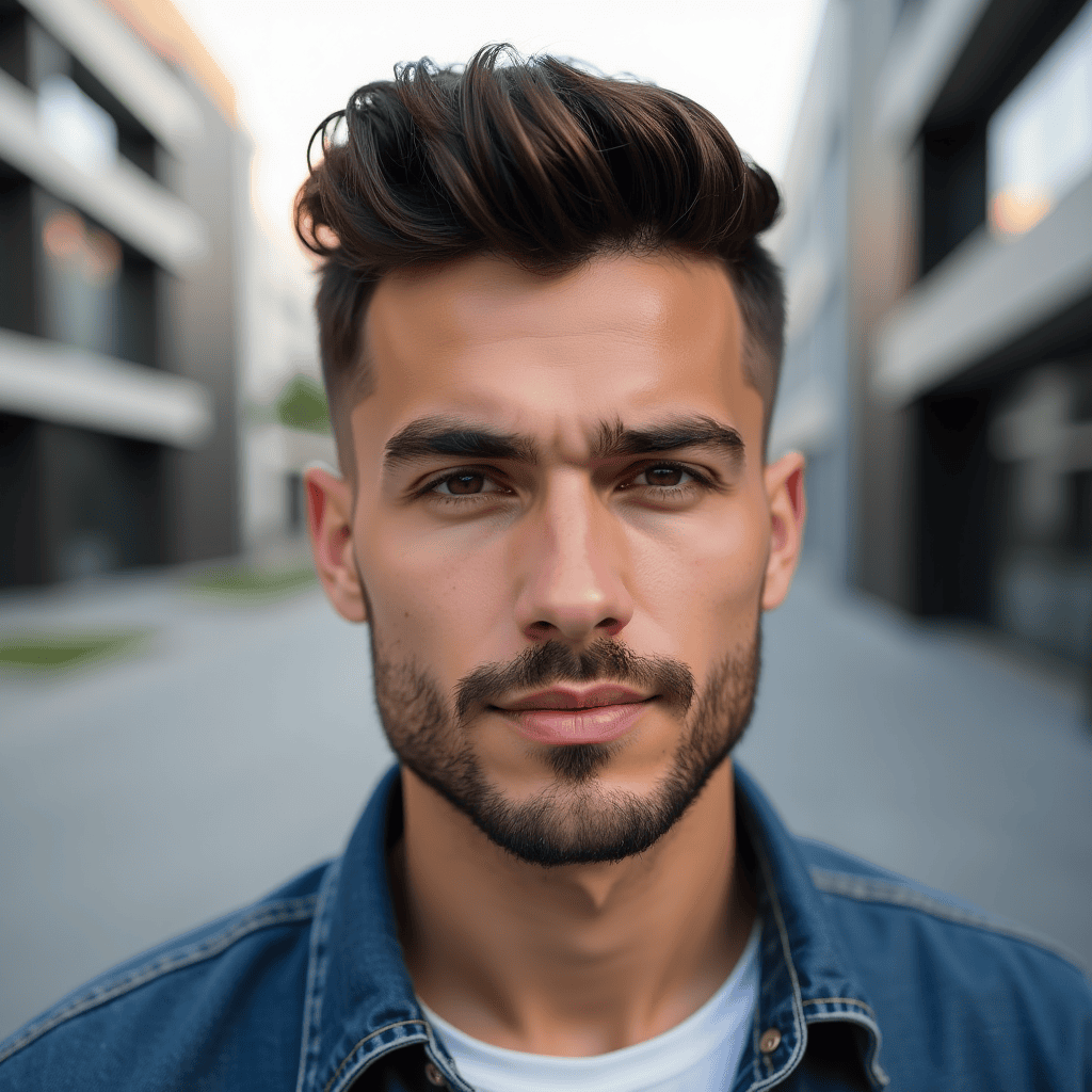 Low-Fade Pompadour