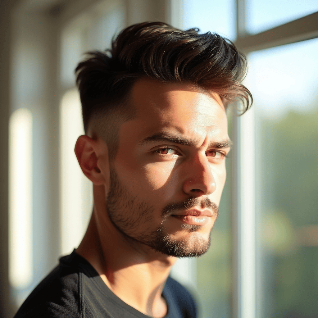 Low-Maintenance Natural Pompadour