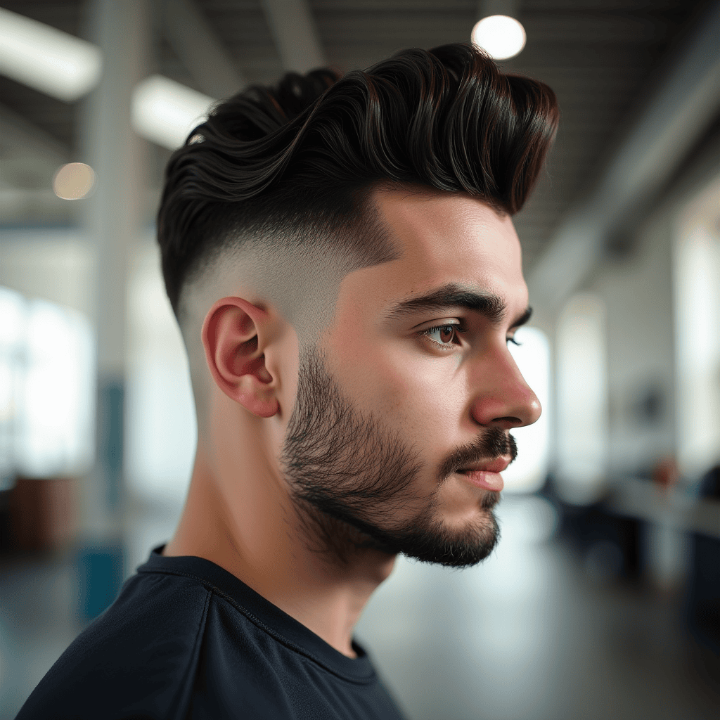  Drop-Fade Pompadour