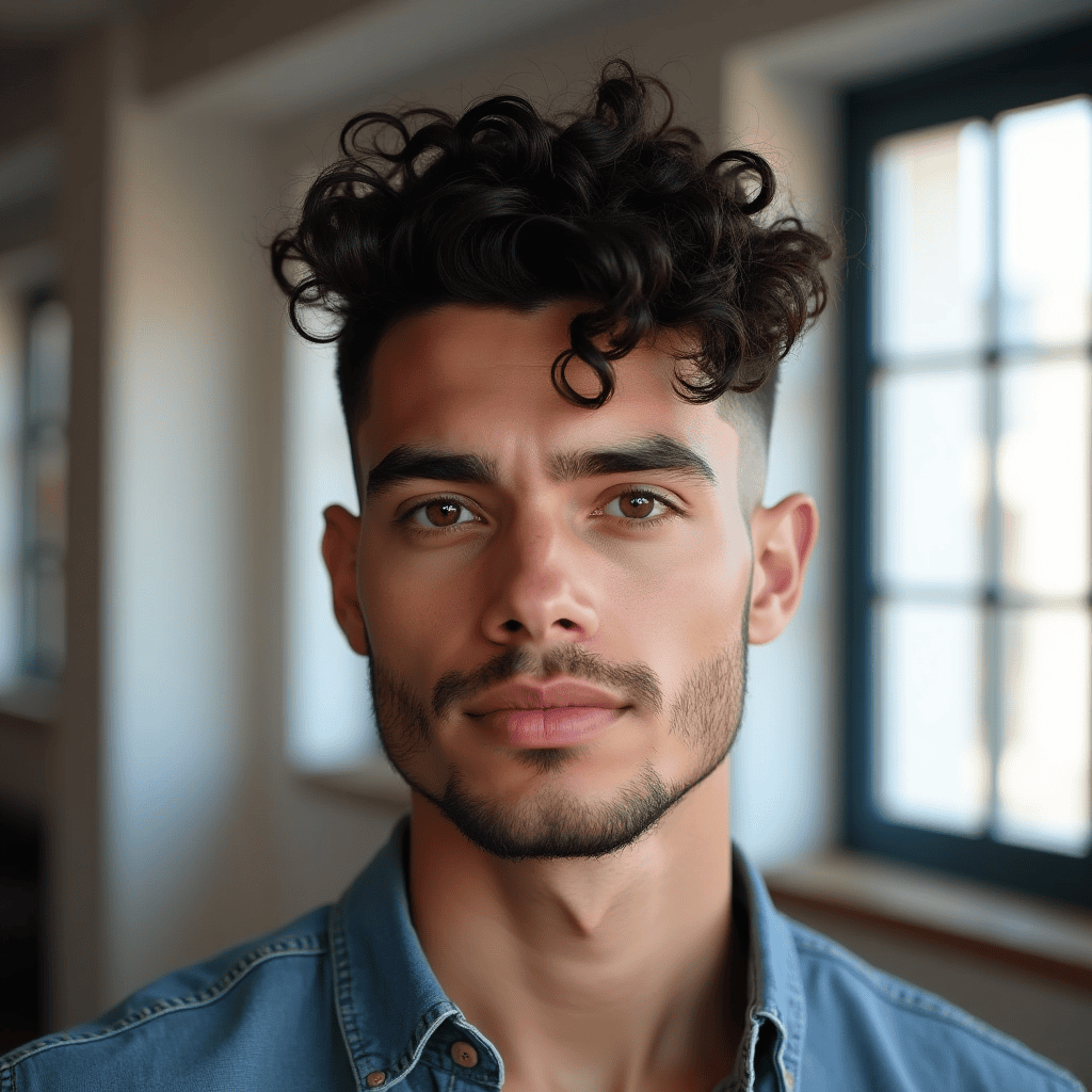 Curly Pompadour