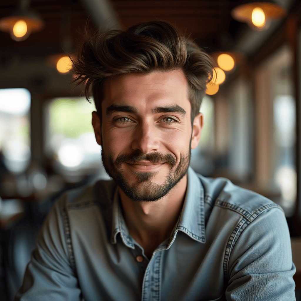 Loose Textured Pompadour