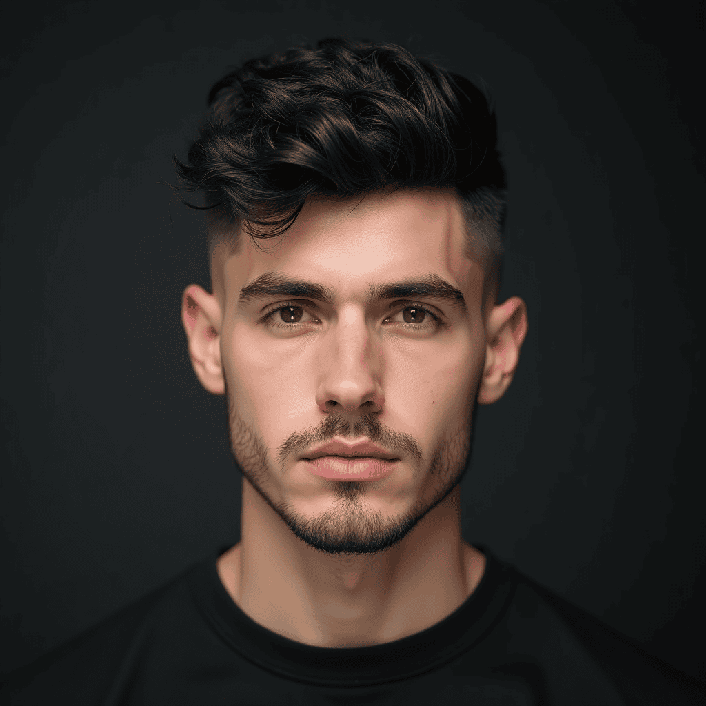 Crew Cut With Line-Up