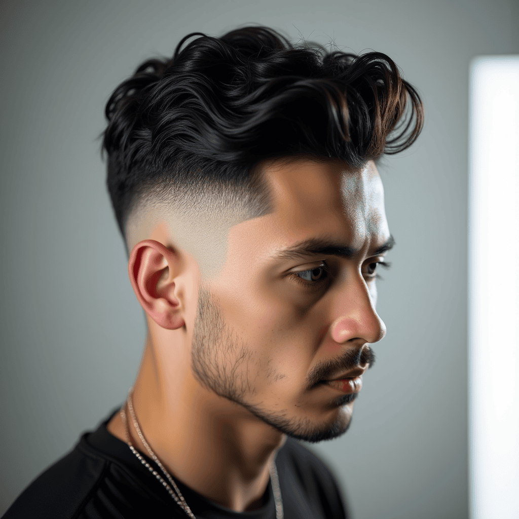Disconnected Crew Cut Fade