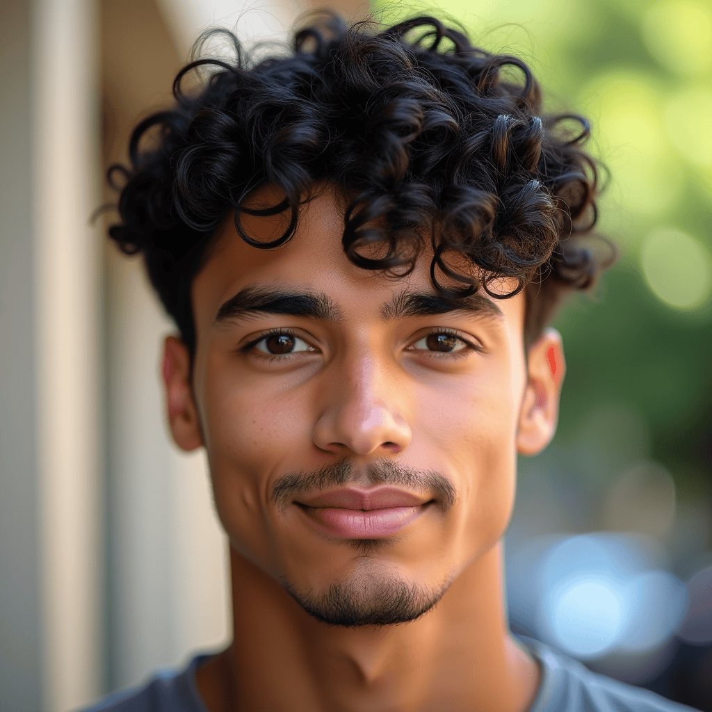 Curly Caesar Cut