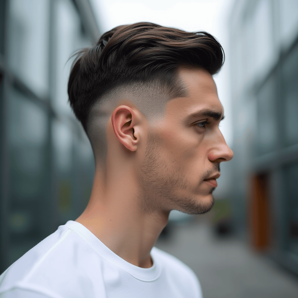 Short Taper Comb Over
