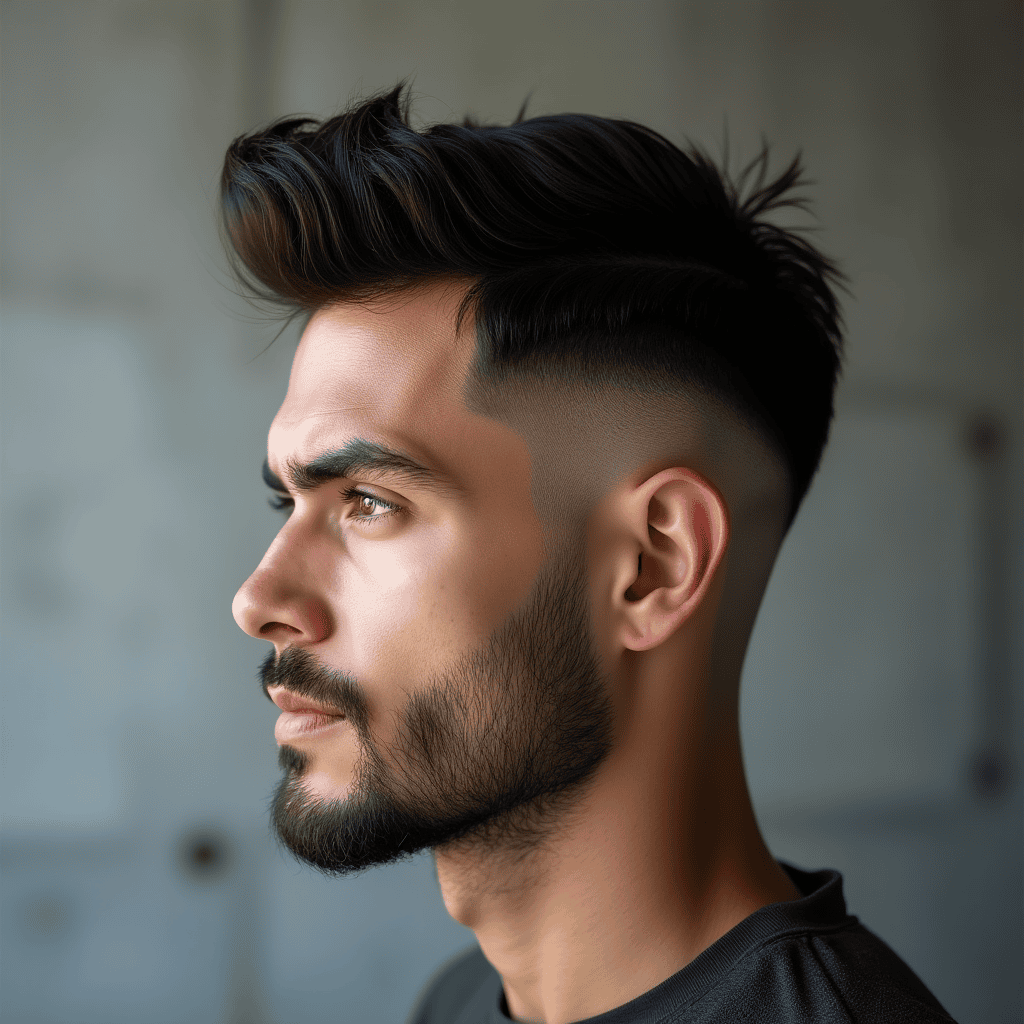 Mid-Fade Comb Over