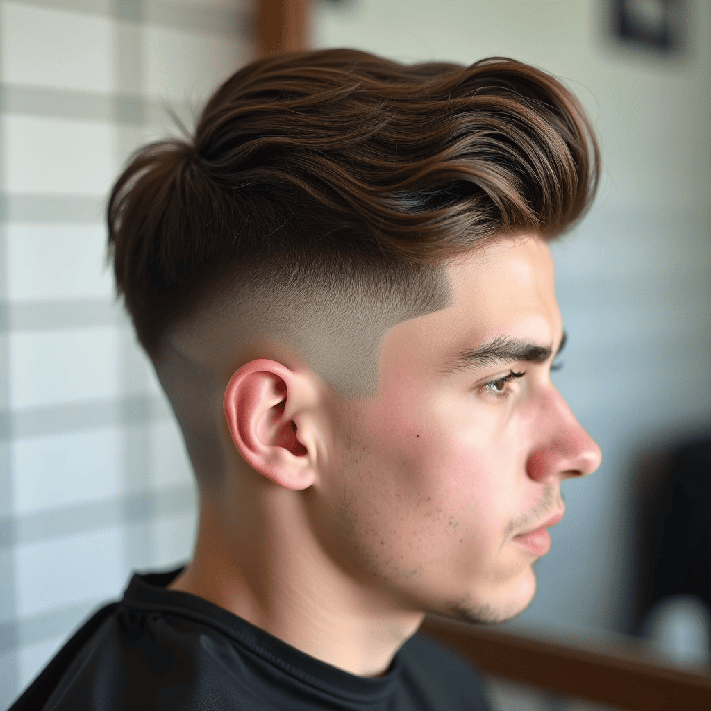 Drop-Fade Comb Over