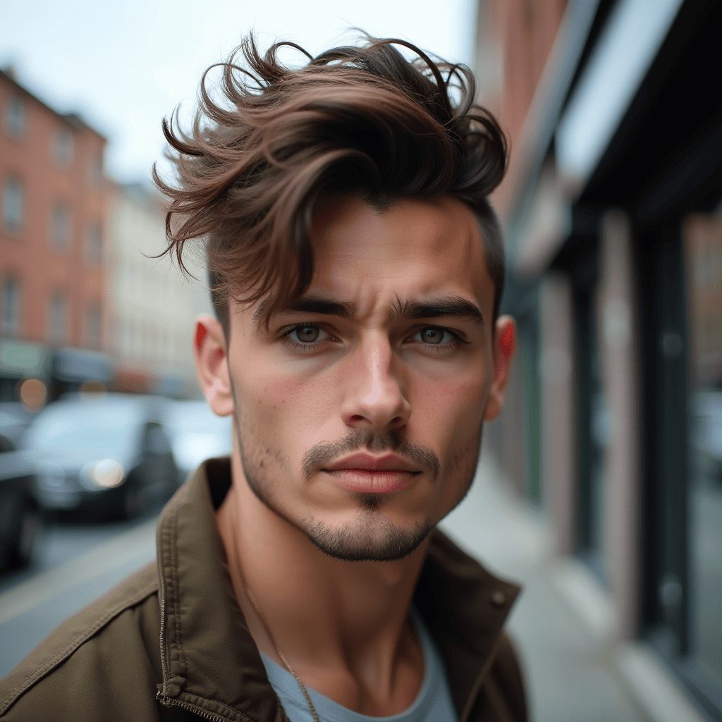 Textured Messy Mohawk