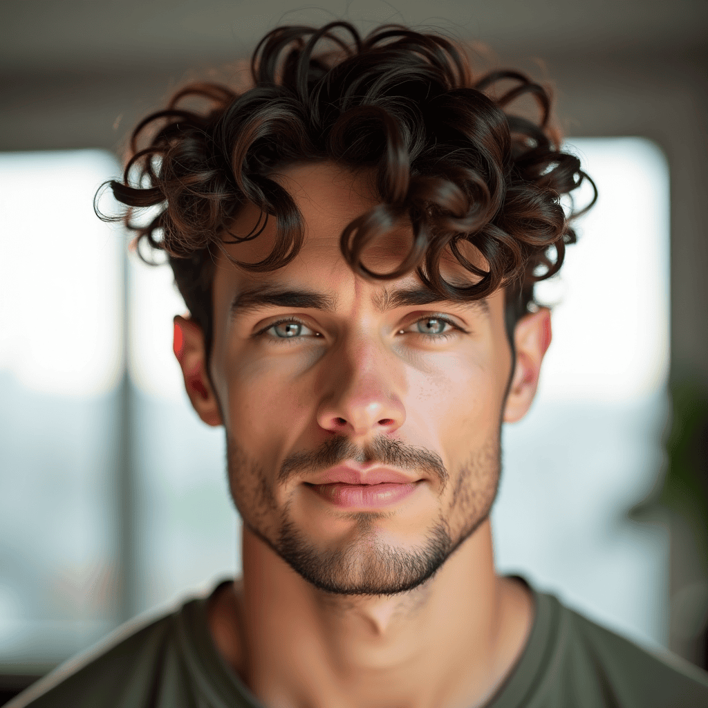 Curly Comb Over