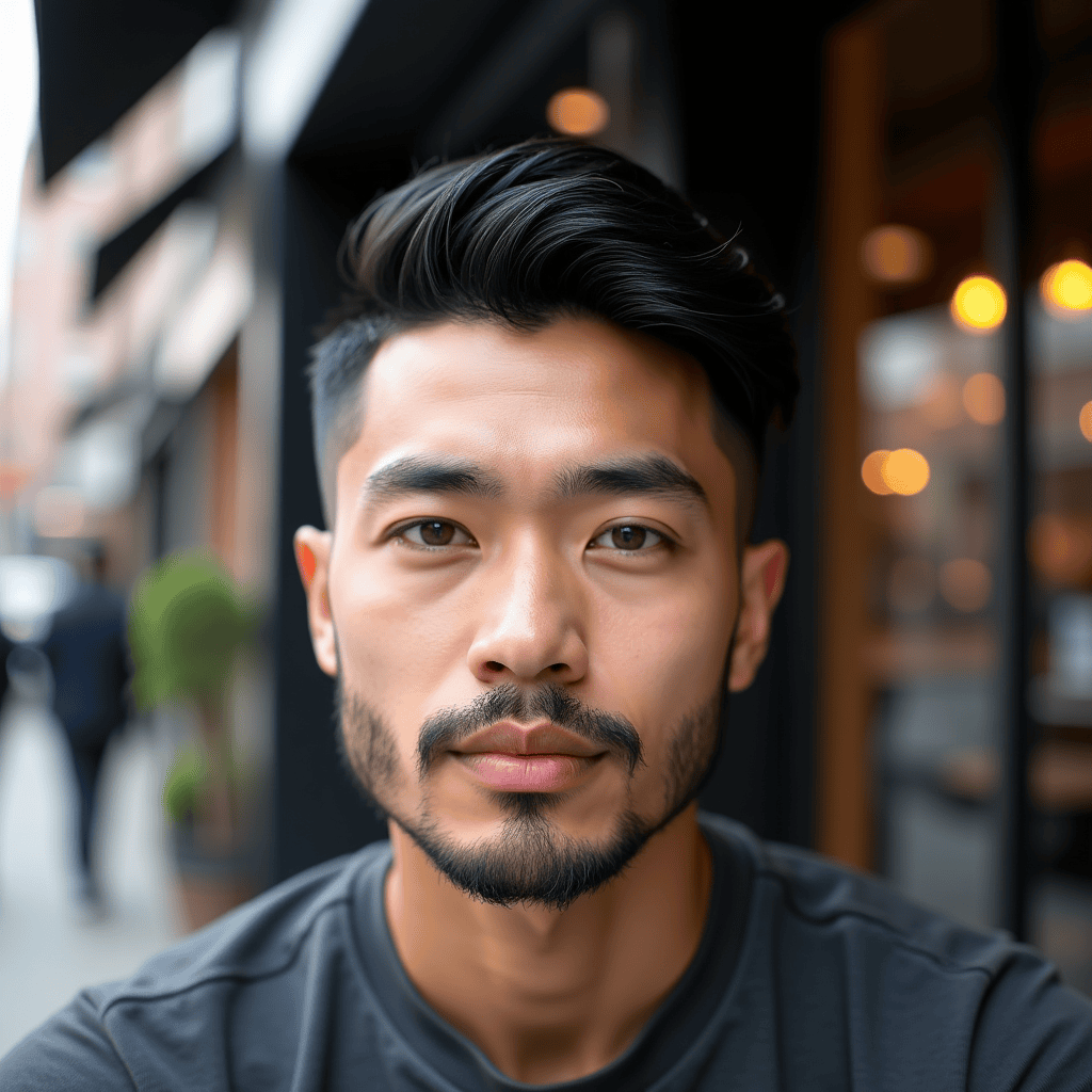 Neat Side Part with Low Taper