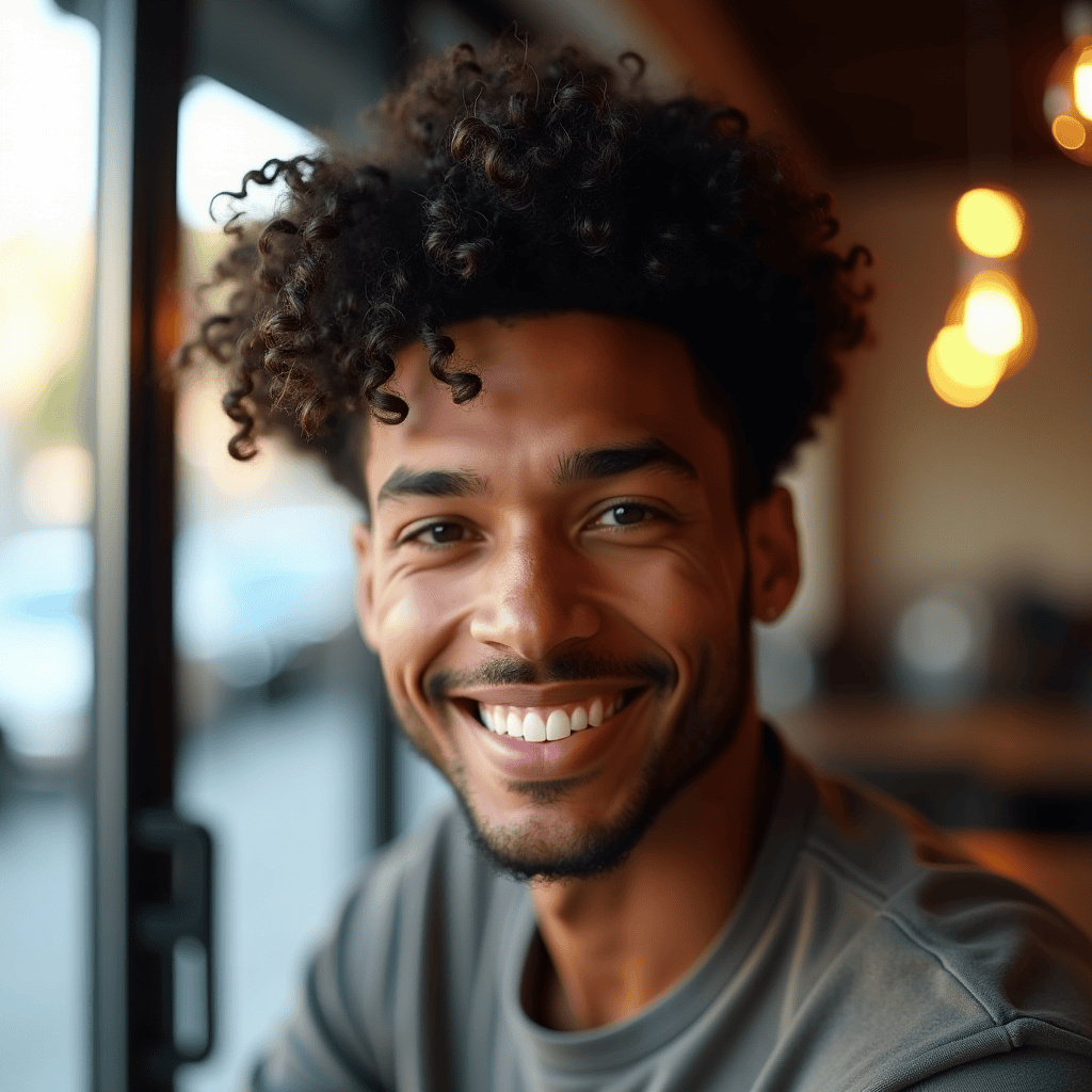 Soft Curly Afro