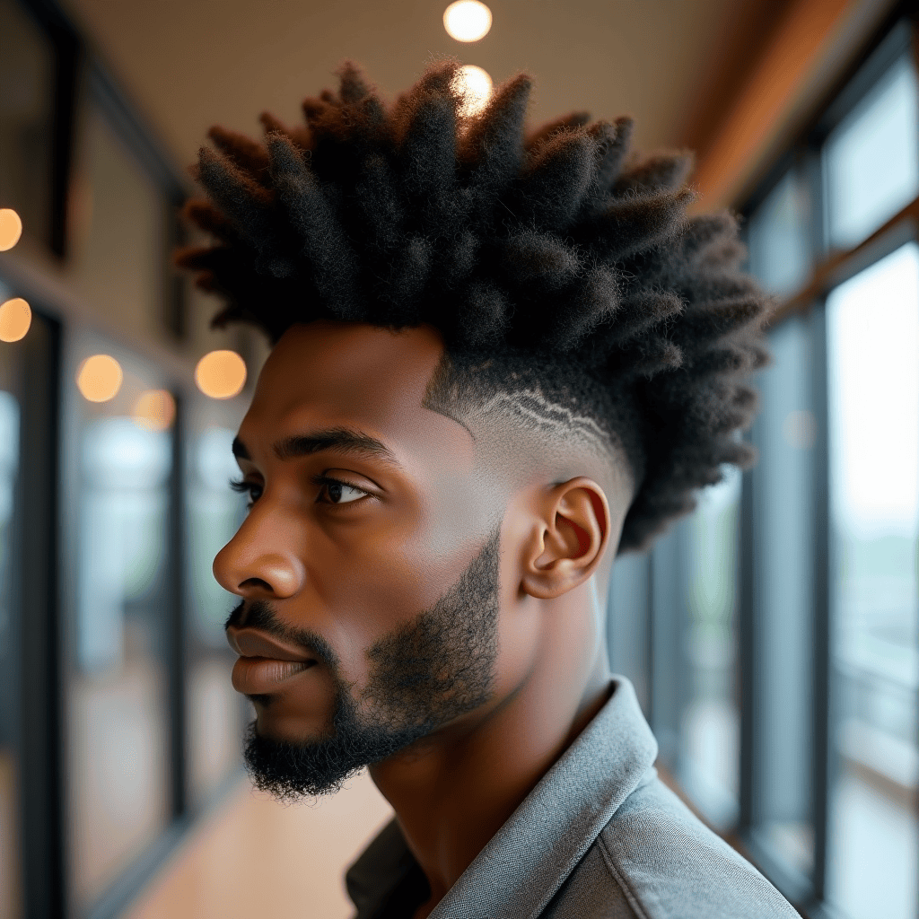Full-Top Tapered Afro