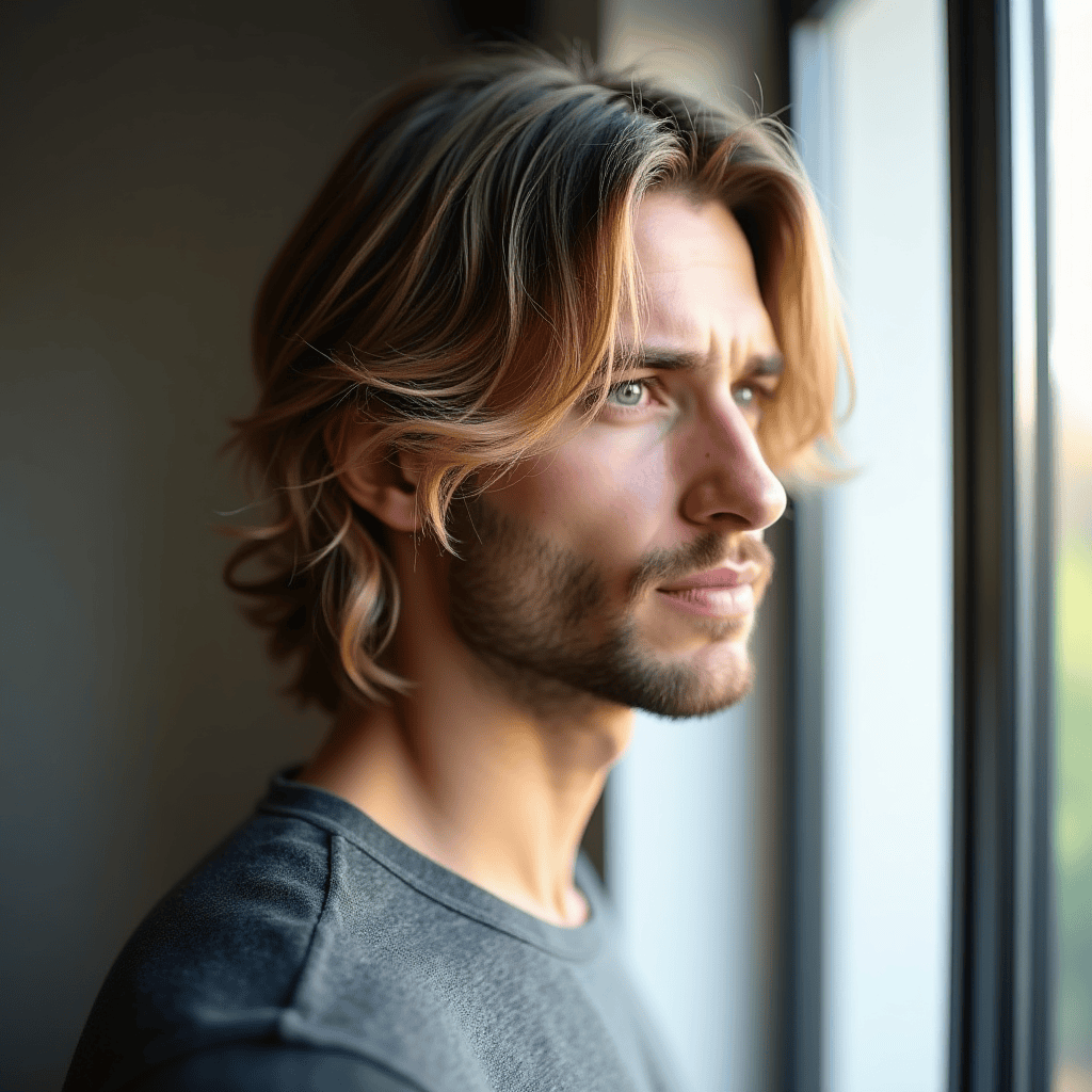 Medium Swept Side Part
