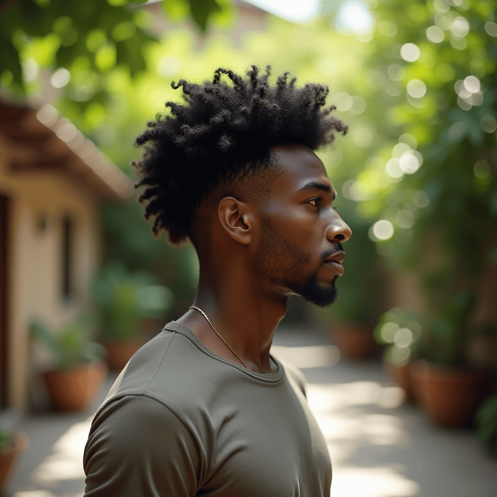 Medium Natural Afro
