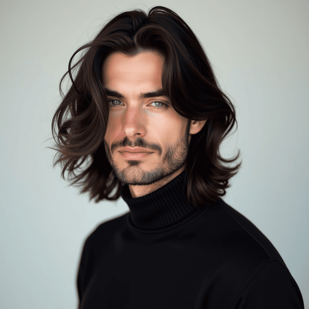 Long Layered Side Part