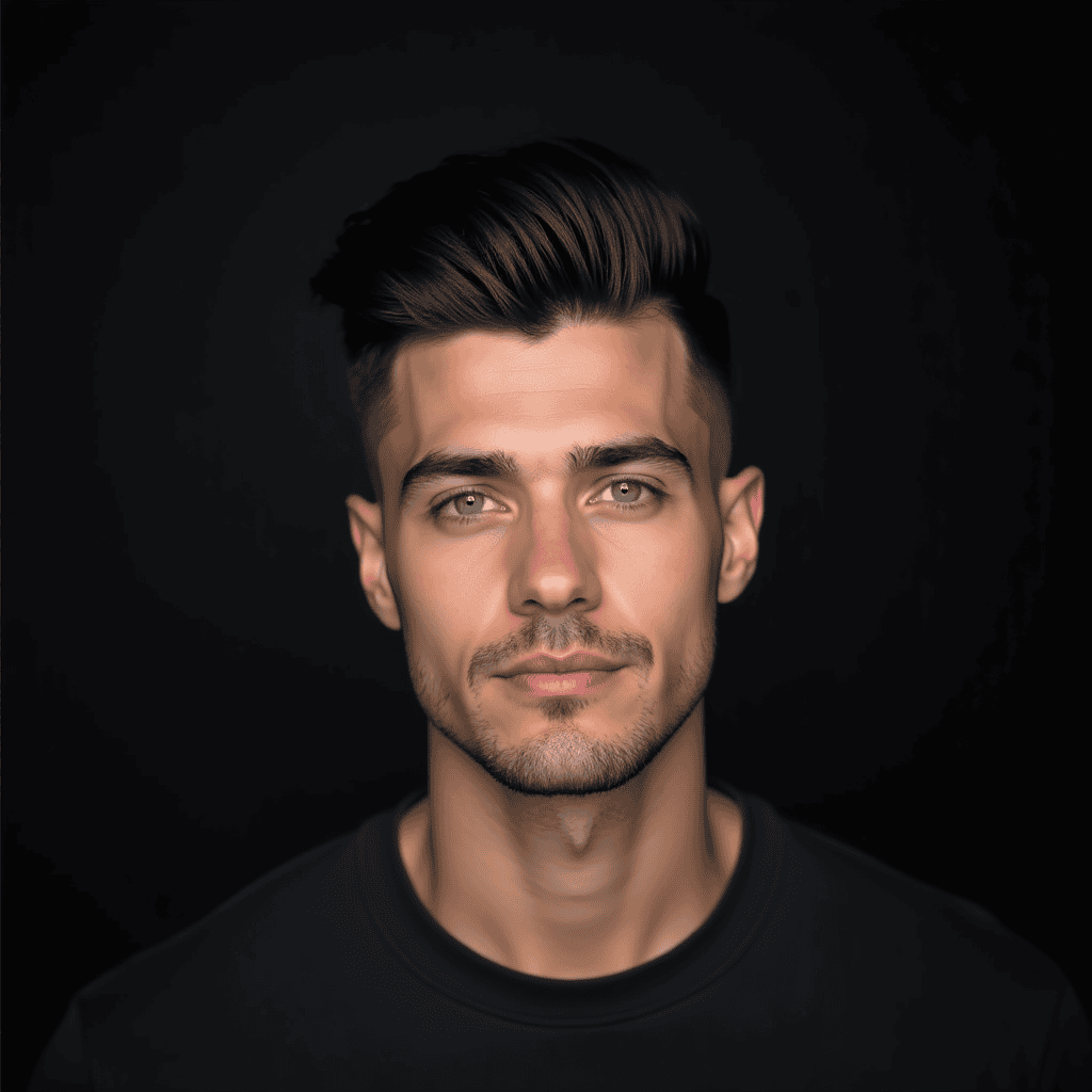 High Fade Side Part