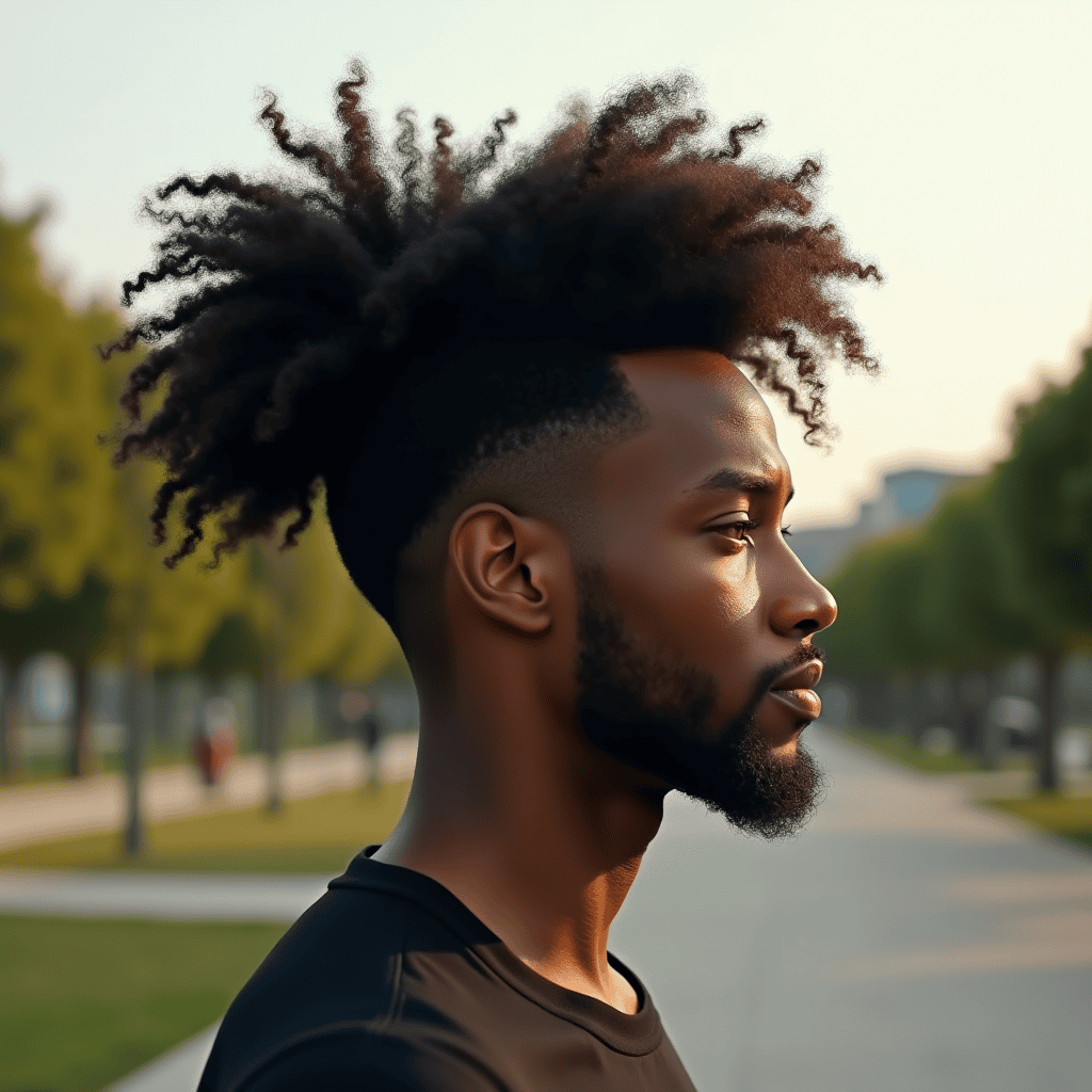 High Afro Puff