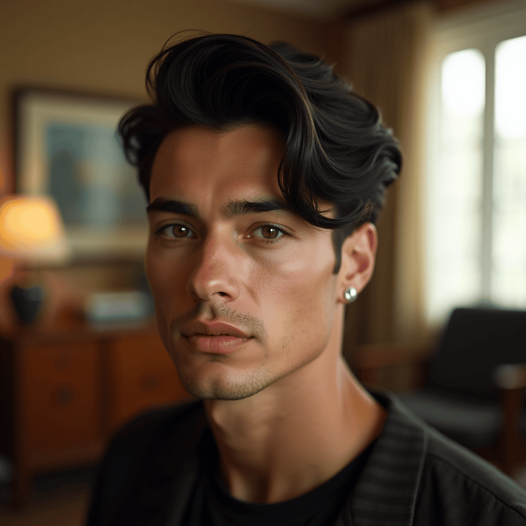 Retro Side Part with Volume