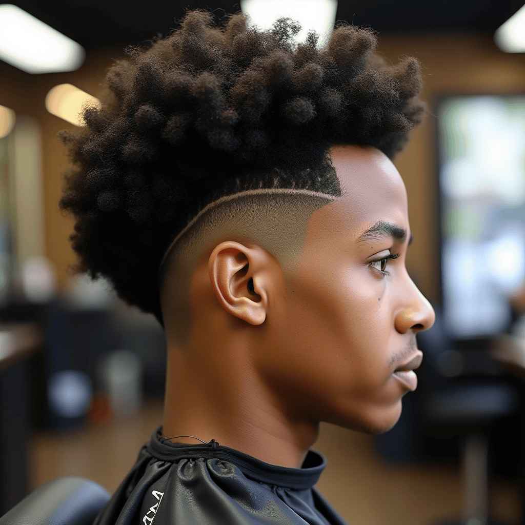 Burst-Fade Afro
