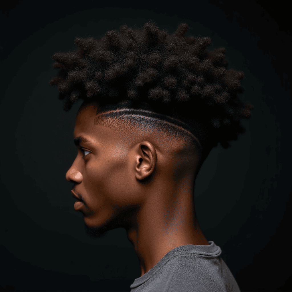 Drop-Fade Afro