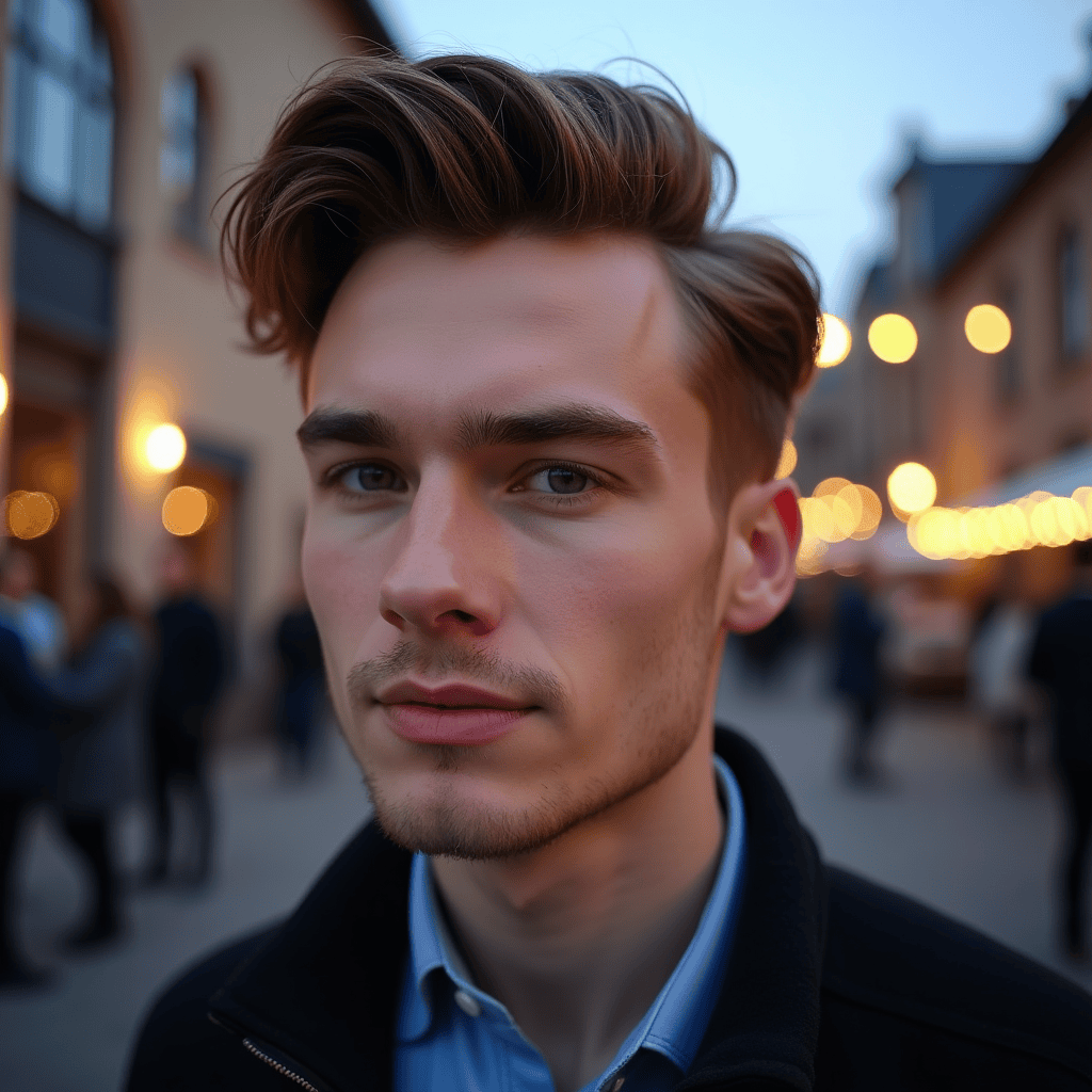 Side-Swept Ivy League With Volume