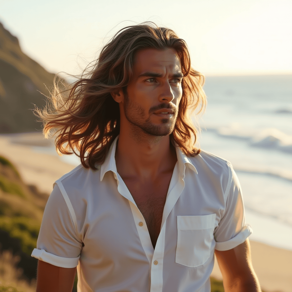  Long Layered Surfer Bro Flow