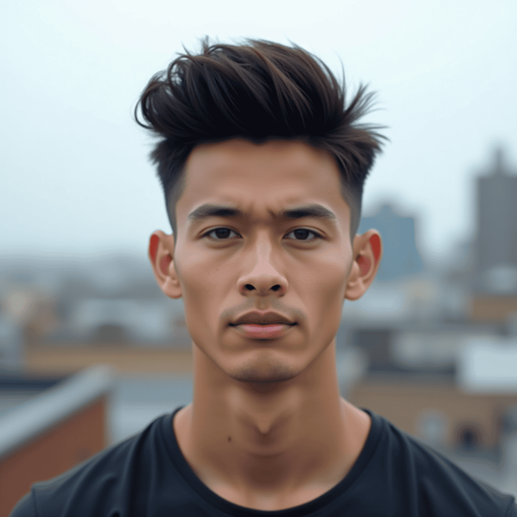 Forward-Swept Faux Hawk