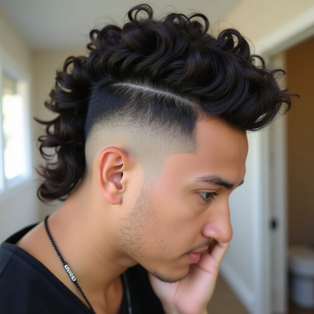 Curly Faux Hawk