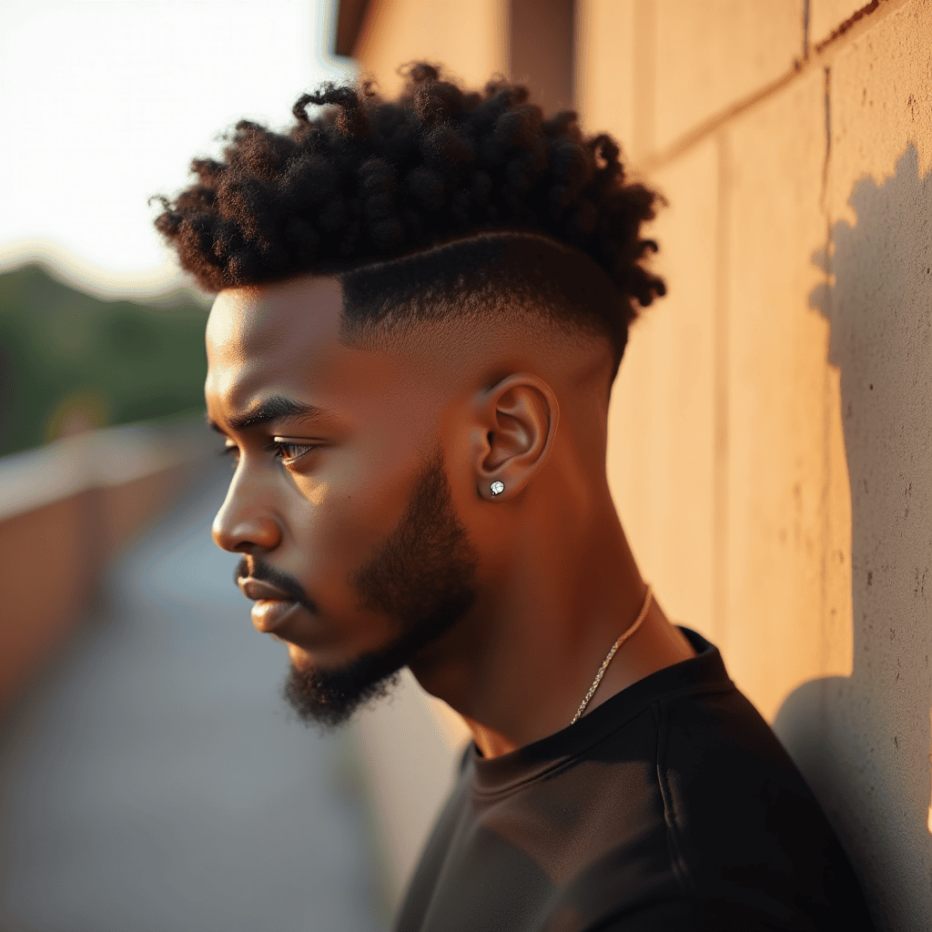 Coily Faux Hawk